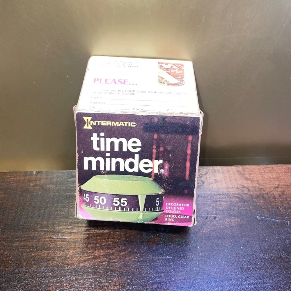 Vintage Intermatic Time Minder Time Keeper‎ Country Side White 1 Hour Setting